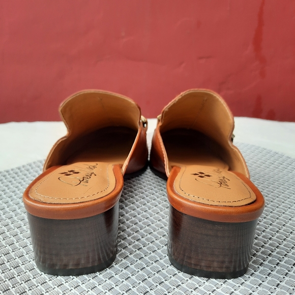 Patricia Nash Tilly Loafers Slip On Chunky Mules Rope Bridle Gift 6 Brown NEW - Picture 6 of 13